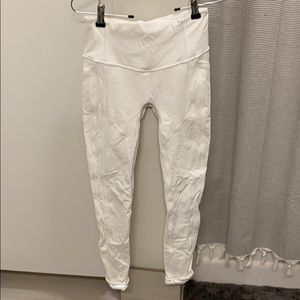 Lululemon white full length leggings (Lulu 6)